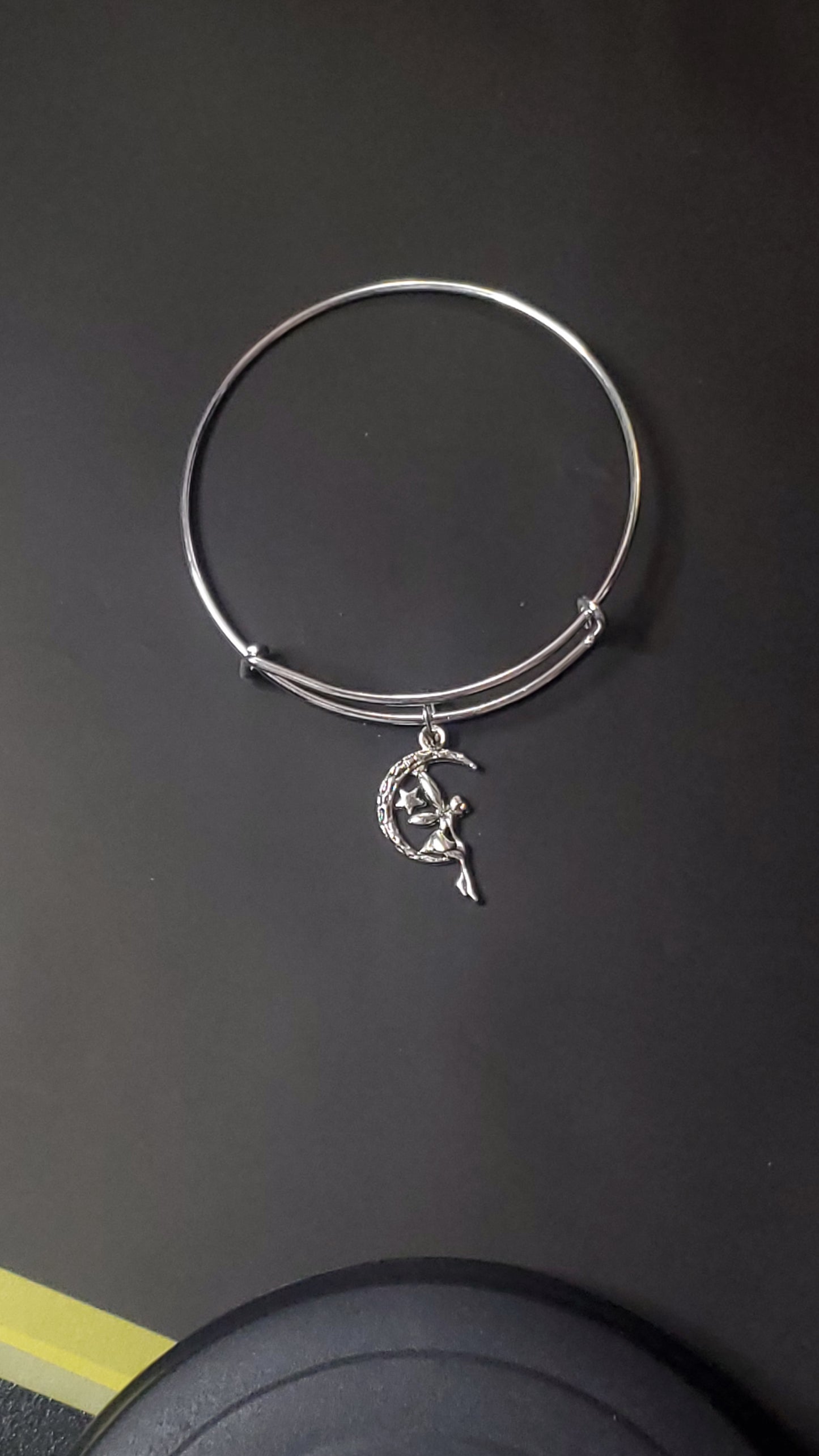 Fairy Moon Silver Bangle